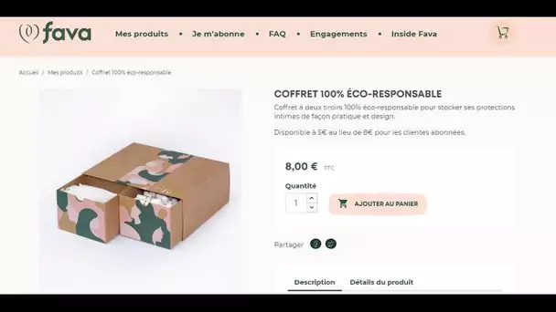 La solution : "Fava, For all vaginas", une box de protections intimes 100% bio et éco-responsable