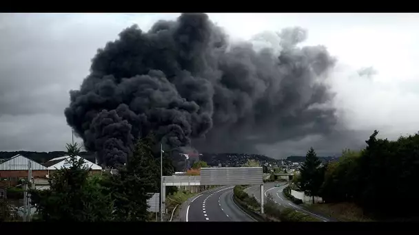 Incendie à Rouen : la crainte d'une contamination aux dioxines