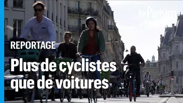 Bientôt des bouchons de cyclistes à Paris ? “Ils sont déjà parfois plus nombreux que les voitures”