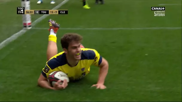 Top 14 - 22ème Journée - Toulouse / Clermont : L'essai de Penaud face à Clermont