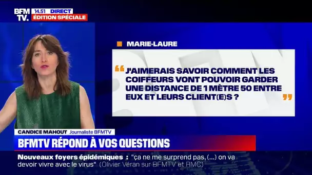 Comment les coiffeurs vont pouvoir garder une distance d'1,50 mètre entre eux et leurs client(e)s ?