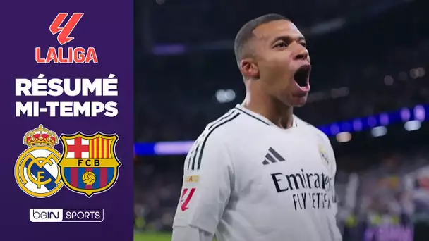 Résumé mi-temps : Mbappé en FEU, Vinicius en jambes… Un CLASICO Real Madrid – FC Barcelone BOUILLANT