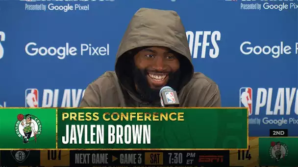 "I Taught Marcus Everything He Know" - Jaylen Brown Post Game Presser | Nets vs Celtics - Game 2