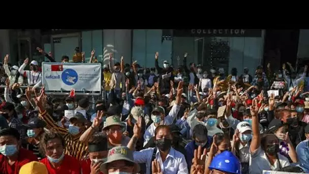 Birmanie : la mobilisation contre le coup d'Etat militaire se poursuit