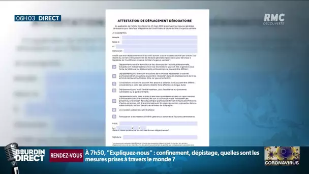 Confinement: voici la nouvelle attestation dérogatoire à présenter aux forces de l'ordre