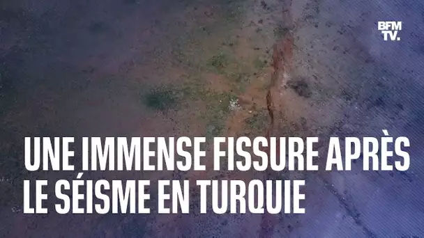 En Turquie, une immense fissure montre l’étendue de la catastrophe après le séisme