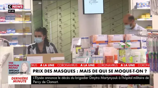 Prix des masques grand public : des abus dénoncés