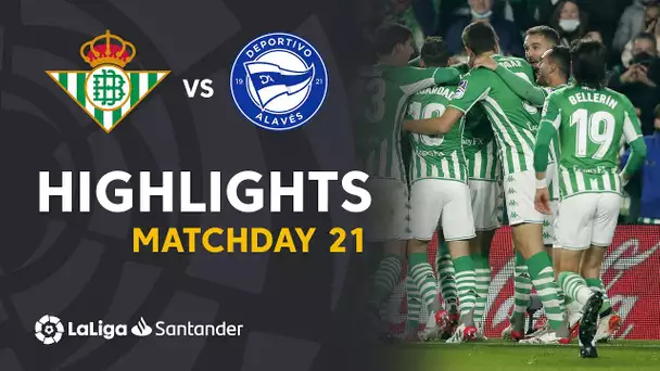 Resumen de Real Betis vs Deportivo Alavés (4-0)