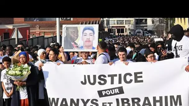 Les images de la marche blanche en hommage à Wanys, mort sur en scooter à La Courneuve