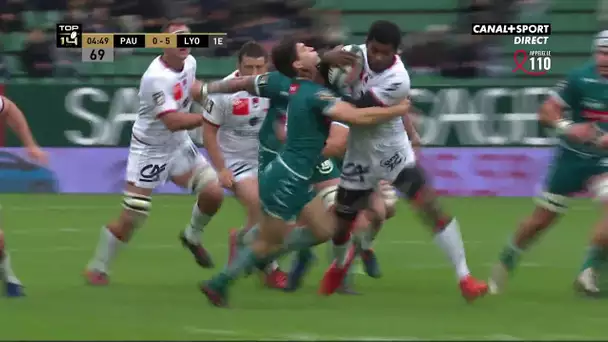 Top 14 - 21ème Journée - Pau / Lyon : L'essai de Roodt face à Pau