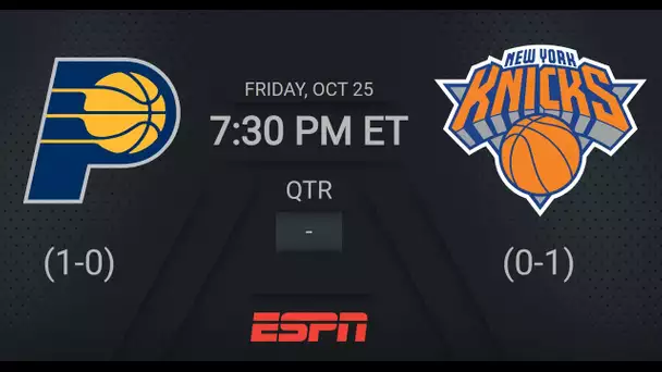 Indiana Pacers @ New York Knicks Live Scoreboard