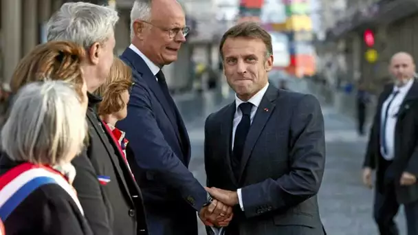 Au Havre, retrouvailles entre Emmanuel Macron et Édouard Philippe pour les 80 ans de la libératio…