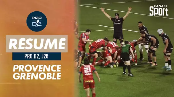 Le résumé de Provence / Grenoble - Pro D2 (J26)