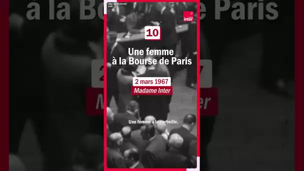 Une femme à la Bourse de Paris #shorts @InaOfficiel