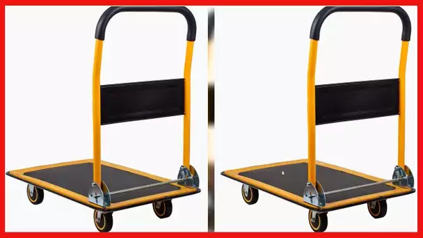 MaxWorks 80877- Foldable Platform Truck Push Dolly 660 lb. Weight Capacity