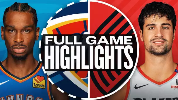 THUNDER at TRAIL BLAZERS | FULL GAME HIGHLIGHTS | January 26, 2025