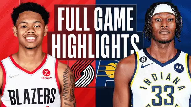 TRAIL BLAZERS at PACERS | FULL GAME HIGHLIGHTS | January 6, 2023