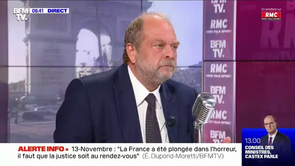 Eric Dupond-Moretti répond aux questions de Jean-Jacques Bourdin