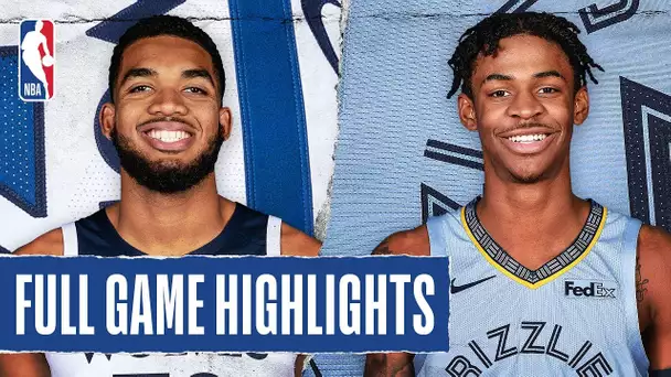 TIMBERWOLVES at GRIZZLIES | FULL GAME HIGHLIGHTS | November 6, 2019