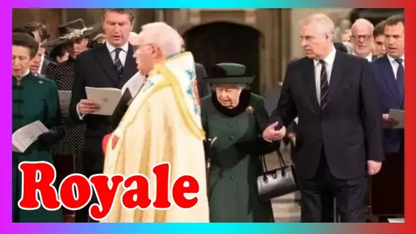 La famille royale a 'supplié' la reine de ne pas l@isser Andrew 'éclipser' le mémorial avec un rôle