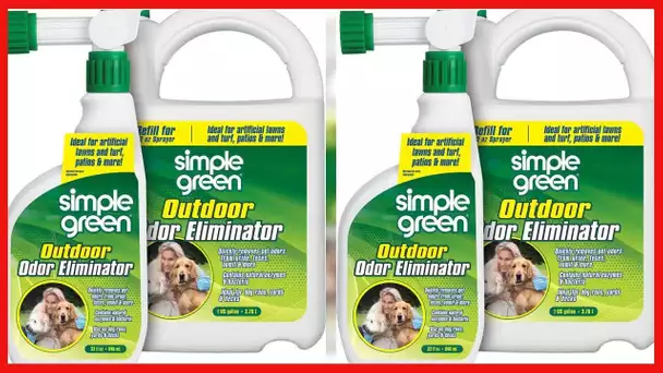 Simple Green Outdoor Odor Eliminator for Pets, Dogs, Ideal for Artificial Grass