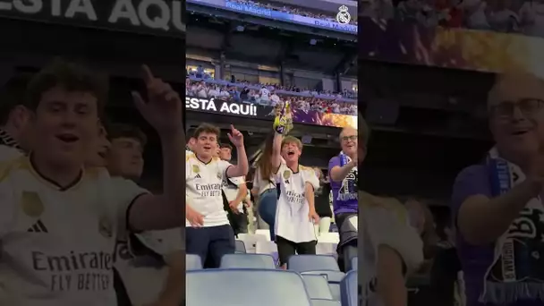 😍🏆 Quand le Santiago Bernabeu fête la 15ème Ligue des Champions du Real Madrid ! #shorts