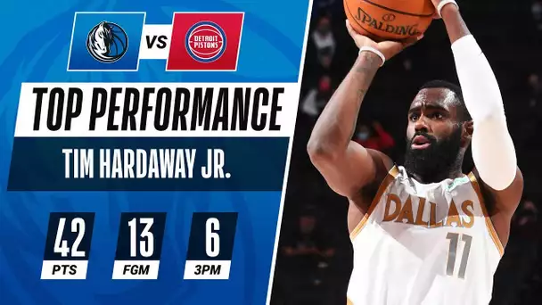 Tim Hardaway Jr. POSTS CAREER-HIGH 42 PTS! 👀