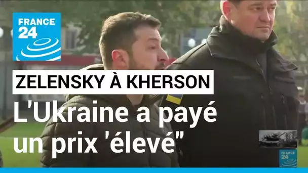 Volodymyr Zelensky à Kherson : l'Ukraine a payé un "prix élevé" pour reprendre la ville.