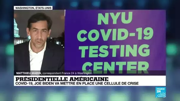 Présidentielle américaine : J. Biden va mettre en place une cellule de crise contre la Covid-19