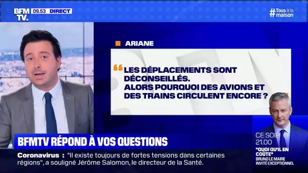 Pourquoi les trains et les avions circulent-ils encore? BFMTV répond à vos questions