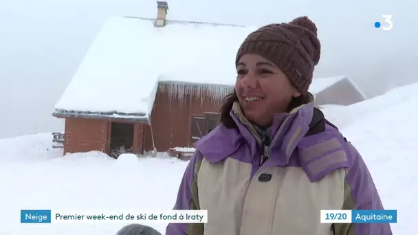 La neige à Iraty fait le bonheur des skieurs et promeneurs