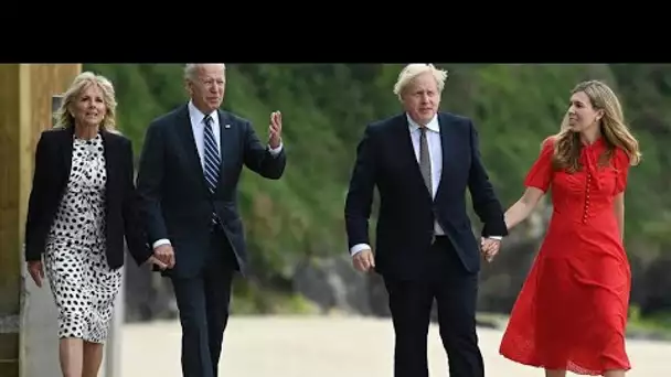 Joe Biden et Boris Johnson tout sourire malgré des différends politiques