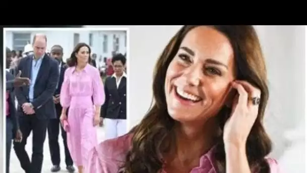 Kate éblouit dans une superbe robe rose aux côtés de William à Abaco le dernier jour de la tournée r