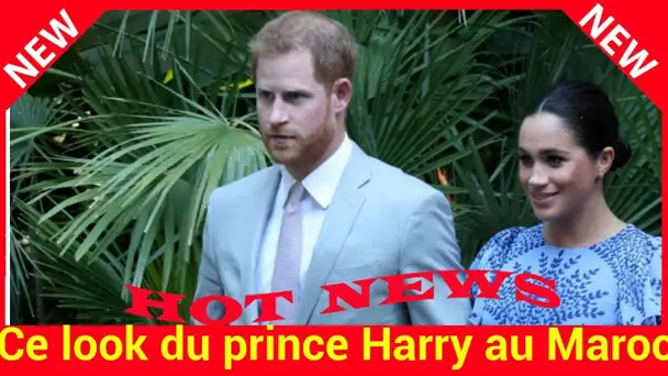 Ce look du prince Harry au Maroc qui ne fait pas l’unanimité