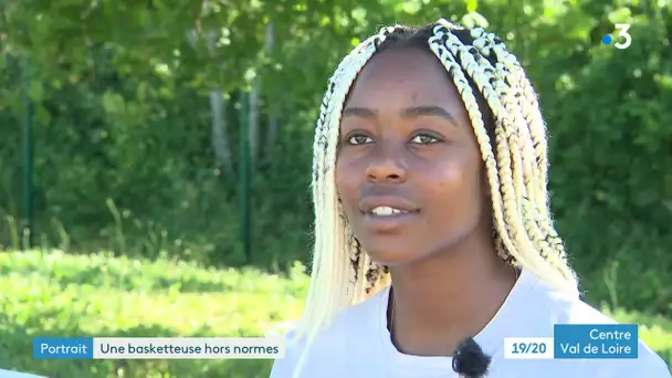 Portrait : A Bourges, une basketteuse hors norme