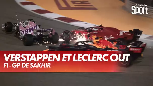 Verstappen et Leclerc out !
