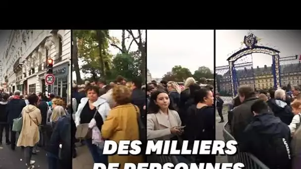 Les images de la foule impressionnante à l'hommage populaire de Jacques Chirac