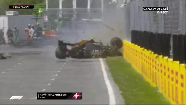 Grand Prix du Canada - Gros crash de Magnussen lors des qualifications