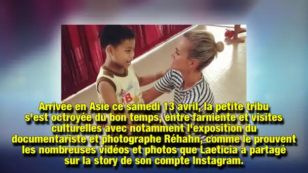 Laeticia Hallyday retrouve le sourire au Vietnam avec Jade et Joy