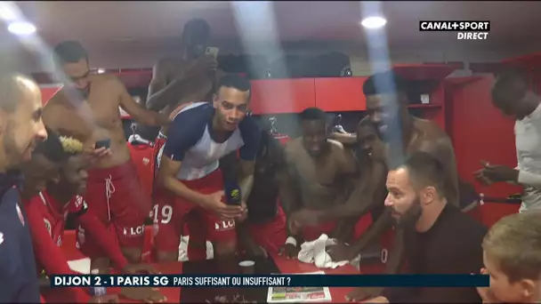 La joie des joueurs de Dijon après leur exploit face au PSG !