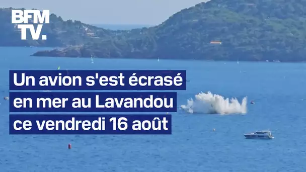 Un avion s'est écrasé en mer au Lavandou ce vendredi 16 août