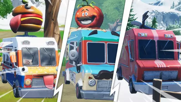 "VISITER PLUSIEURS FOOD TRUCKS" SUR FORTNITE ! (DEFIS PANACEE VS TOXINE)