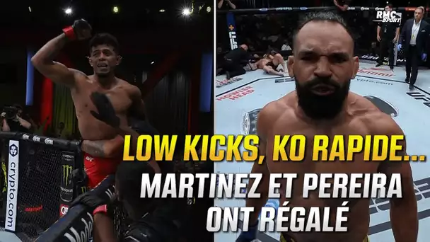 UFC : low kicks dans tous les sens ou TKO rapide... Martinez et Pereira ont régalé dans l'octogone !