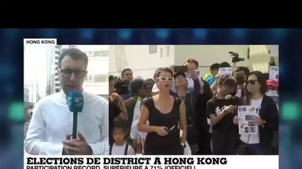 Hong Kong : large victoire du camp pro-démocratie