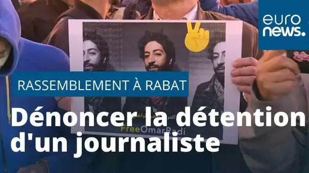 Au Maroc, des centaines de manifestants dénoncent l'arrestation d'un journaliste