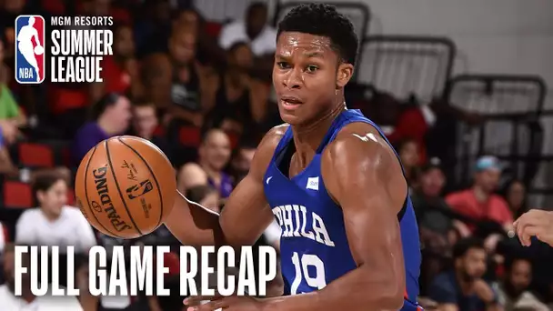 76ers VS RAPTORS | PJ Dozier Propels Philly to the Win | MGM Resorts NBA Summer League