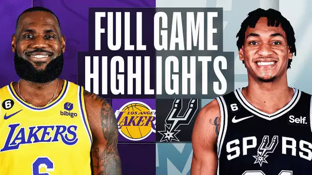 LAKERS at SPURS | NBA FULL GAME HIGHLIGHTS | November 25, 2022