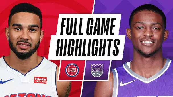 PISTONS at KINGS | FULL GAME HIGHLIGHTS | April 8, 2021