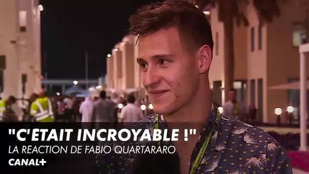 La réaction de Fabio Quartararo à la fin du GP d'Abu Dhabi