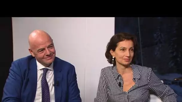 Exclusif : Audrey Azoulay et Gianni Infantino lancent un partenariat inédit pour l'éducation